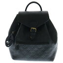 LOUIS VUITTON(ルイヴィトン) モノグラムアンプラント モンスリPM ノワール ブラック レザー バッグパック リュック M45205【中古】【程度B】