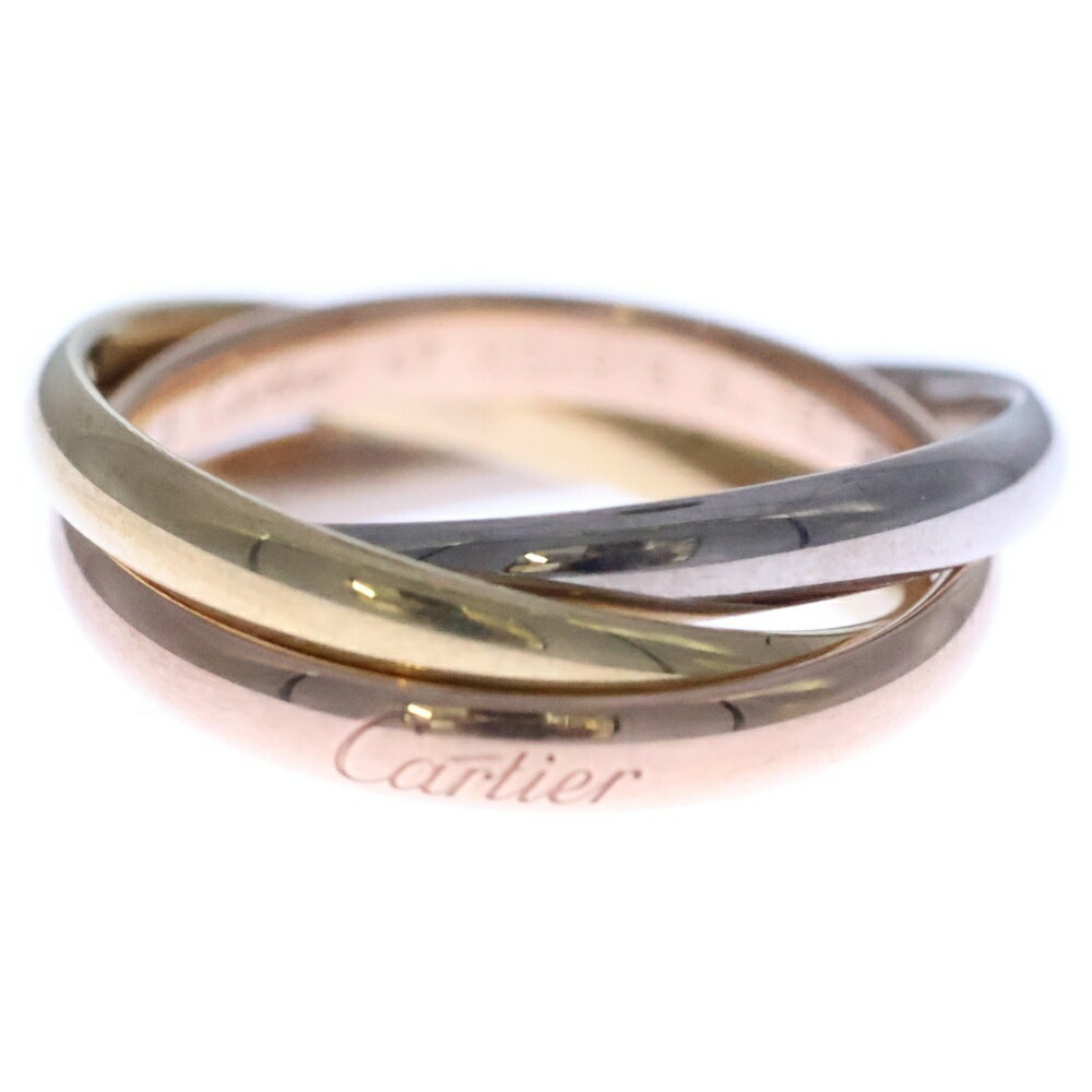 Cartier(カルティエ) トリニティ スモール リング Au750 YG×PG×WG イエローゴールド ピンクゴールド ホワイトゴールド #47 3連 スリーカラー 指輪 ジュエリー アクセサリー【中古】【程度B】のサムネイル