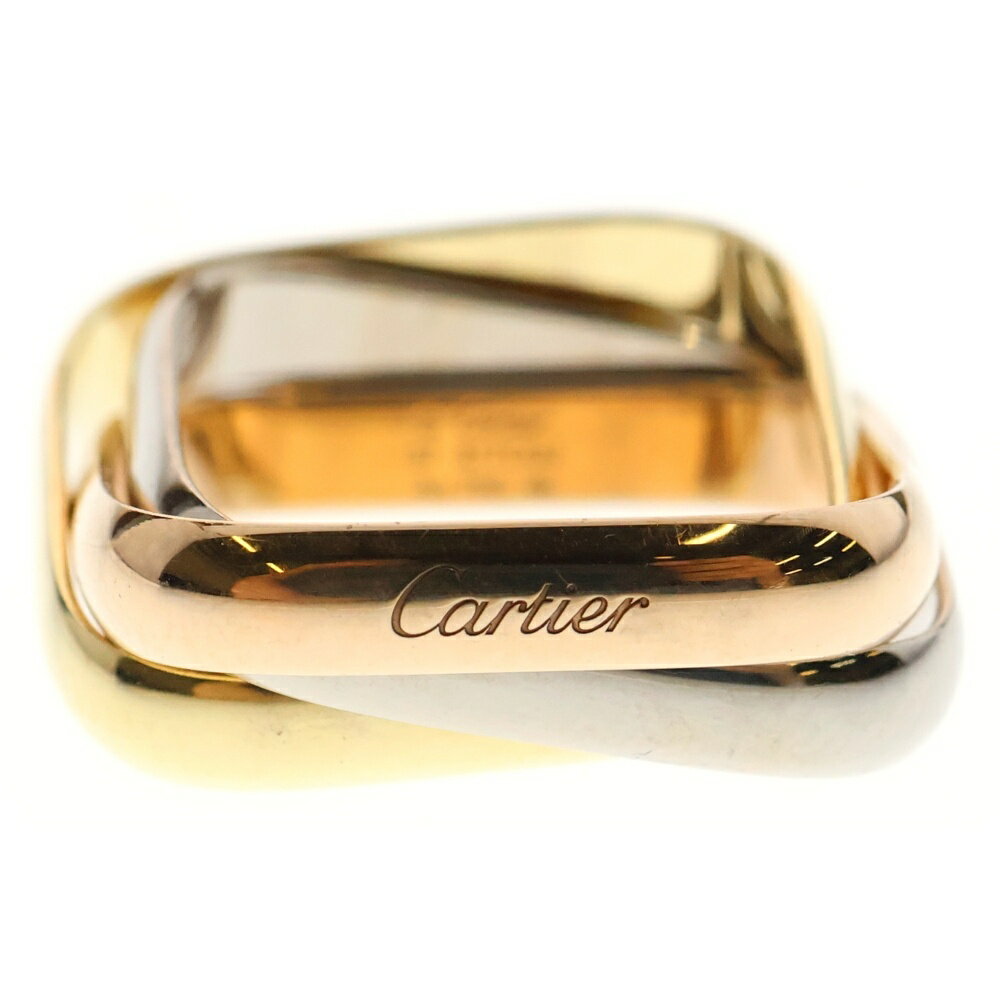 Cartier(カルティエ) トリニティ クッション リング Au750YG/PG/WG イエローゴールド ピンクゴールド ホワイトゴールド 57 指輪 ジュエリー アクセサリー【中古】【程度B】のサムネイル