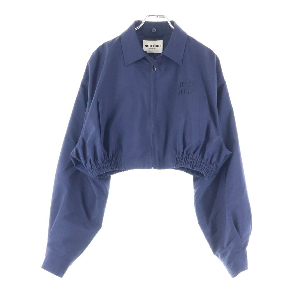 miumiu(ミュウミュウ) ロゴ刺繍 クロ