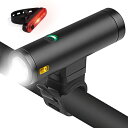 VEGOOS 自転車 ライト【2000mAh大容量 TYPE C充電式】自転車ヘッドライト 防水 LEDヘッドライト 高輝度 800ルーメン 5つ調光モード 防振 クロスバイク ロードバイクライト 懐中電灯兼用 前照灯 登(4)