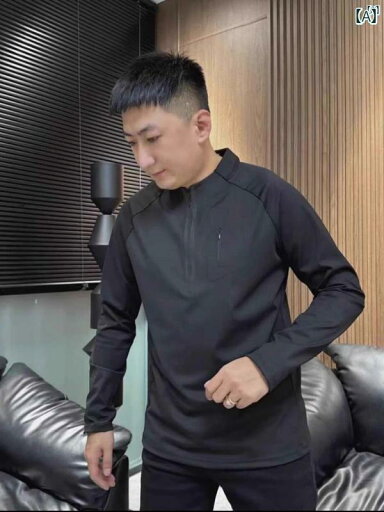 メンズ ファッション オシャレ 韓国 秋冬新 スタンドカラー ベルベット スウェットシャツ メンズ ハーフ ジップ アウトドア カジュアル シンプル 伸縮性 快適 長袖 Tシャツ トップ メンズ ファッション オシャレ 韓国 秋冬新 スタンドカラー ベルベット スウェットシャツ メンズ ハーフ ジップ アウトドア カジュアル シンプル 伸縮性 快適 長袖 Tシャツ トップ