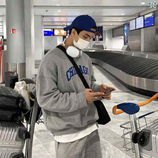 メンズ ファッション 韓国ファッション オシャレ 海外風 スウェットシャツ メンズ レター プリント トップス 春秋 カジュアルたり 快適 ジャケット メンズ ファッション 韓国ファッション オシャレ 海外風 スウェットシャツ メンズ レター プリント トップス 春秋 カジュアルたり 快適 ジャケット