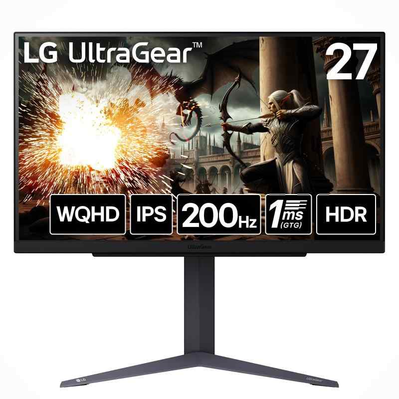 LG Monitors QHD/4K 27inch Black Gaming Series-4 2412