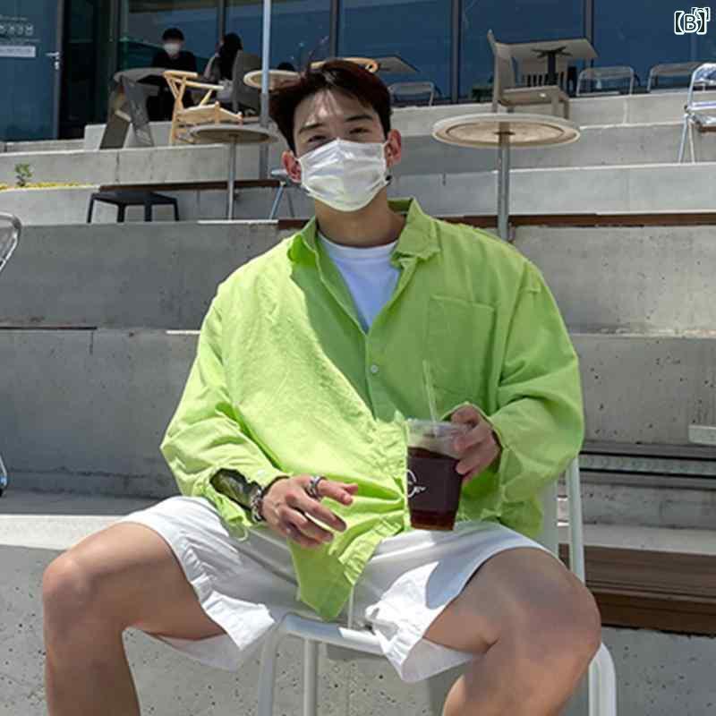 メンズ　ファッション　韓国ファッション　オシャレ　海外風 高級感 溢れる メンズシャツ ファッション 男前 ストリート カジュアル 春秋 快適 長袖 シャツ ジャケット