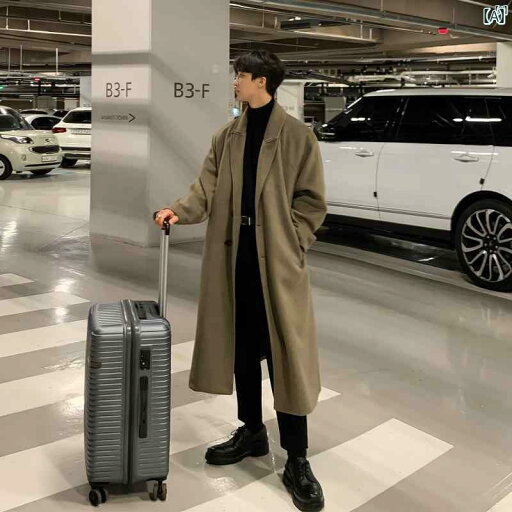 メンズ ファッション 韓国ファッション オシャレ 海外風 ミドル丈 ダブルブレスト ウール コート メンズ ウィンター 暖かい 長袖 防風 ウインドブレーカー メンズ ファッション 韓国ファッション オシャレ 海外風 ミドル丈 ダブルブレスト ウール コート メンズ ウィンター 暖かい 長袖 防風 ウインドブレーカー