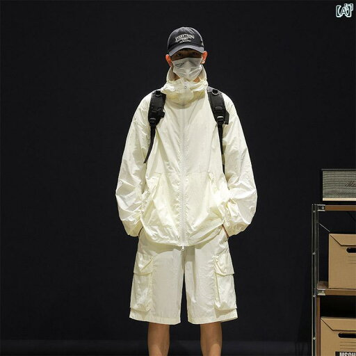 メンズ ファッション 韓国ファッション オシャレ 韓国 夏 男性用 UPF 100 日焼け防止 服 薄手 機能性 ジャケット 冷感 通気性 メンズ ファッション 韓国ファッション オシャレ 韓国 夏 男性用 UPF 100 日焼け防止 服 薄手 機能性 ジャケット 冷感 通気性