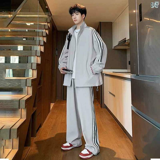 メンズ ファッション 韓国ファッション オシャレ 韓国 スタンドカラー ジャケット メンズ 春秋 カジュアル パンツ スポーツ スーツ ティーンエイジャー 秋服 セット メンズ ファッション 韓国ファッション オシャレ 韓国 スタンドカラー ジャケット メンズ 春秋 カジュアル パンツ スポーツ スーツ ティーンエイジャー 秋服 セット