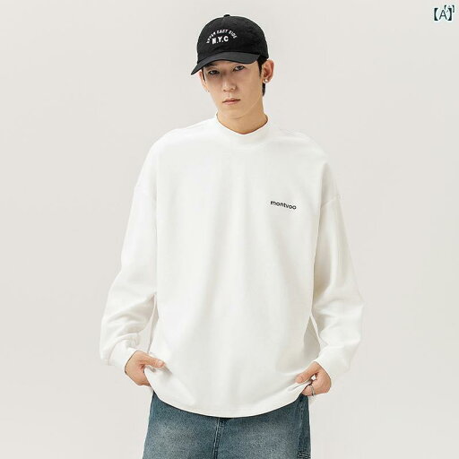 メンズ ファッション 韓国ファッション オシャレ 韓国 マット 美しい 長袖 Tシャツ メンズ 秋冬たり スウェットシャツ トップ メンズ ファッション 韓国ファッション オシャレ 韓国 マット 美しい 長袖 Tシャツ メンズ 秋冬たり スウェットシャツ トップ