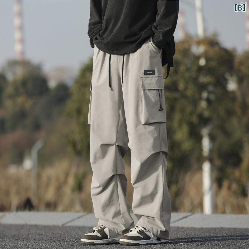 メンズ ファッション 韓国ファッション オシャレ 韓国 マット 秋冬 メンズ 美 オーバー オール たり ストレート シンプル カジュアル ワイド レッグ パンツ す