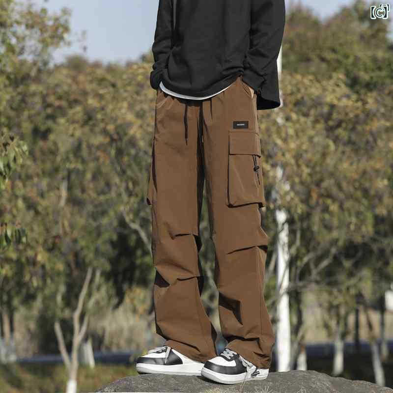 メンズ ファッション 韓国ファッション オシャレ 韓国 マット 秋冬 メンズ 美 オーバー オール たり ストレート シンプル カジュアル ワイド レッグ パンツ す