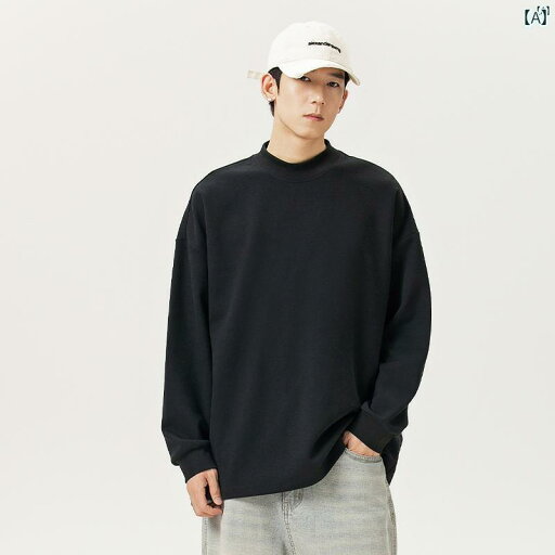 メンズ ファッション 韓国ファッション オシャレ 韓国 ドイツ ベルベット ハーフ タートルネック 長袖 Tシャツ メンズ 春秋 新 カジュアル スウェットシャツ ボーイズ トップス シャツ メンズ ファッション 韓国ファッション オシャレ 韓国 ドイツ ベルベット ハーフ タートルネック 長袖 Tシャツ メンズ 春秋 新 カジュアル スウェットシャツ ボーイズ トップス シャツ