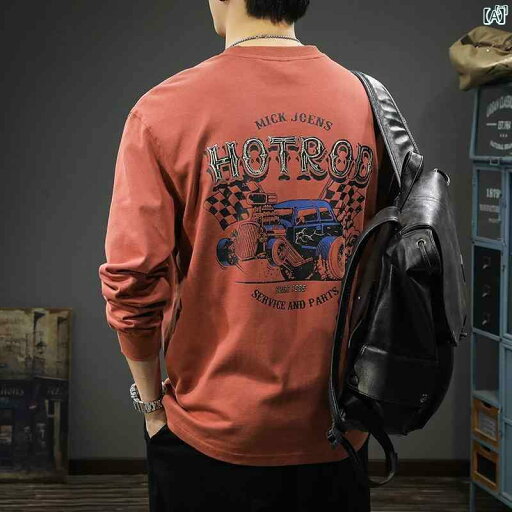 メンズ 男性 ファッション 韓国 オシャレ たり 大歳ストリート 秋 長袖 Tシャツ アメカジ ヘビー コットンプリント スウェットシャツ メンズ 男性 ファッション 韓国 オシャレ たり 大歳ストリート 秋 長袖 Tシャツ アメカジ ヘビー コットンプリント スウェットシャツ