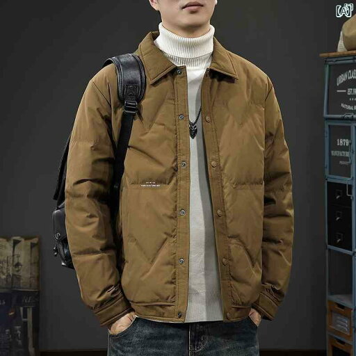 メンズ ファッション オシャレ 男性 大歳ストリート 冬 ハイエンド シャツ カラー ダウン ジャケット 男性用 90 ホワイトダックダウン 軽量 暖かい カジュアル メンズ ファッション オシャレ 男性 大歳ストリート 冬 ハイエンド シャツ カラー ダウン ジャケット 男性用 90 ホワイトダックダウン 軽量 暖かい カジュアル