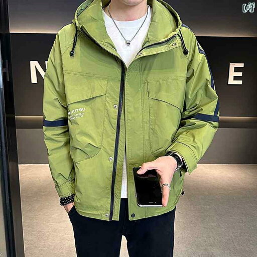 メンズ ファッション 韓国ファッション オシャレ カジュアル 男性用 大歳 メンズジャケット 春秋 アメリカン ハイエンド ホット カラーマッチング 作業着 メンズ ファッション 韓国ファッション オシャレ カジュアル 男性用 大歳 メンズジャケット 春秋 アメリカン ハイエンド ホット カラーマッチング 作業着