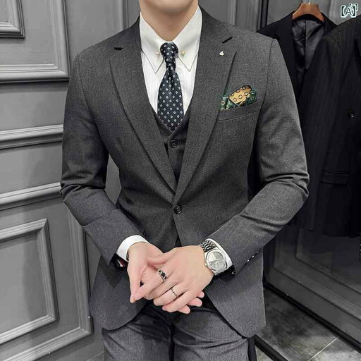 メンズ ファッション 韓国ファッション オシャレ カジュアル 男性用 大歳 春秋 スーツ メンズ パーティー ドレス 薄手 韓国 無地 シンプル スリム 小柄 メンズ ファッション 韓国ファッション オシャレ カジュアル 男性用 大歳 春秋 スーツ メンズ パーティー ドレス 薄手 韓国 無地 シンプル スリム 小柄