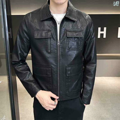 メンズ ファッション 韓国ファッション オシャレ カジュアル 男性用 大歳 レザージャケット 男性用 秋 オートバイ PU 韓国 ショート カジュアル メンズ ファッション 韓国ファッション オシャレ カジュアル 男性用 大歳 レザージャケット 男性用 秋 オートバイ PU 韓国 ショート カジュアル