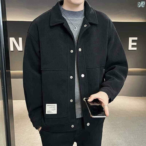 メンズ ファッション 韓国ファッション オシャレ カジュアル 男性用 大歳 春秋 男性用 レトロ ジャケット ハイエンド ファッション カジュアル トップス メンズ ファッション 韓国ファッション オシャレ カジュアル 男性用 大歳 春秋 男性用 レトロ ジャケット ハイエンド ファッション カジュアル トップス