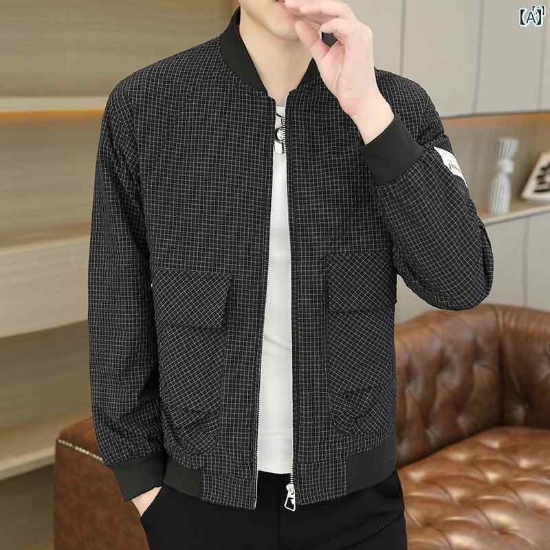 メンズ　ファッション　韓国ファッション　オシャレ　カジュアル　男性用　大歳 春秋 ジャケット 男性 個性 カジュアル トップス