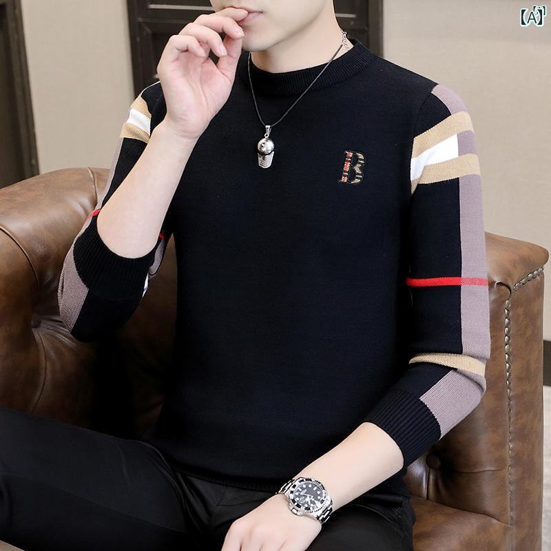 メンズ　ファッション　韓国ファッション　オシャレ　カジュアル　男性用　大歳 秋冬 メンズ 長袖 Tシ..