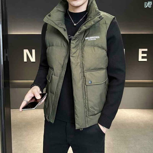 メンズ ファッション 韓国ファッション オシャレ カジュアル 男性用 大歳 チェック柄 ダウン ベスト ジャケット メンズ 秋冬 カジュアル ダック 暖かい チョッキ トップ メンズ ファッション 韓国ファッション オシャレ カジュアル 男性用 大歳 チェック柄 ダウン ベスト ジャケット メンズ 秋冬 カジュアル ダック 暖かい チョッキ トップ