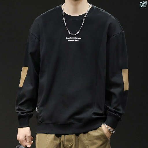 メンズ ファッション 韓国ファッション オシャレ カジュアル 男性用 大歳 厚手 スウェットシャツ メンズ 春秋 ラウンドネック 紳士服 長袖 大きいサイズ スプライシング メンズ ファッション 韓国ファッション オシャレ カジュアル 男性用 大歳 厚手 スウェットシャツ メンズ 春秋 ラウンドネック 紳士服 長袖 大きいサイズ スプライシング