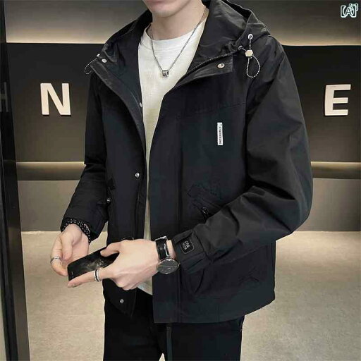 メンズ ファッション 韓国ファッション オシャレ カジュアル 男性用 大歳 ワークウェア フード付き ジャケット 男性用 春秋 ファッション シンプル カジュアル トップス メンズ ファッション 韓国ファッション オシャレ カジュアル 男性用 大歳 ワークウェア フード付き ジャケット 男性用 春秋 ファッション シンプル カジュアル トップス