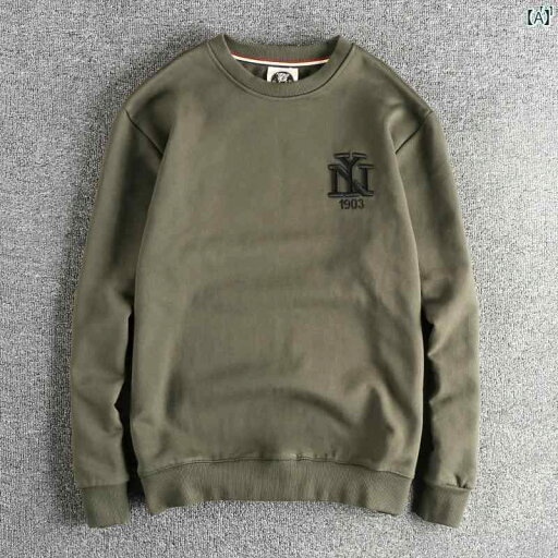 メンズ メンズファッション ファッション 男性用 オシャレ 450 G ヘビー プラス パイル テリー コットン メンズ ラウンドネック スウェットシャツ 長袖 秋冬 快適 アメリカン レトロ プルオーバー トップ メンズ メンズファッション ファッション 男性用 オシャレ 450 G ヘビー プラス パイル テリー コットン メンズ ラウンドネック スウェットシャツ 長袖 秋冬 快適 アメリカン レトロ プルオーバー トップ