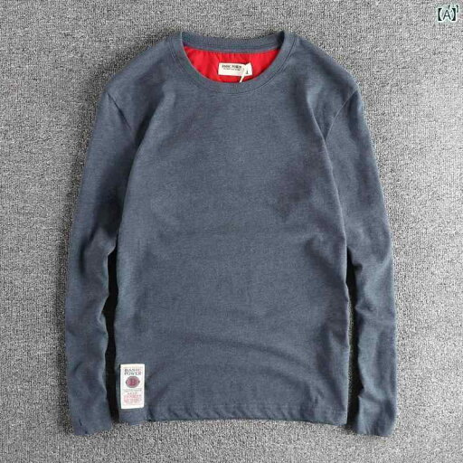 メンズ メンズファッション ファッション 男性用 オシャレ 8 色 アメリカン レトロ メンズ ラウンドネック 長袖 Tシャツ ウォッシュ 花 糸 起毛 コットン ベース メンズ メンズファッション ファッション 男性用 オシャレ 8 色 アメリカン レトロ メンズ ラウンドネック 長袖 Tシャツ ウォッシュ 花 糸 起毛 コットン ベース