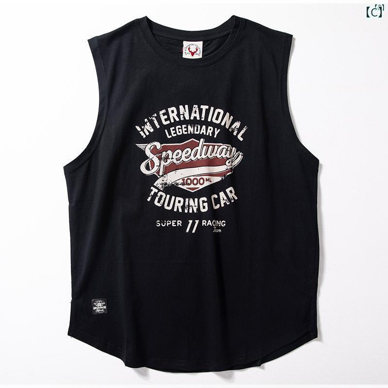 メンズ　ファッション　男性用　カジュアル　オシャレ ブロード ショルダー ベスト メンズ 夏 柔らかく 肌 優しい コットン ノースリーブ Tシャツ アメリカン レトロ フィットネススポーツ