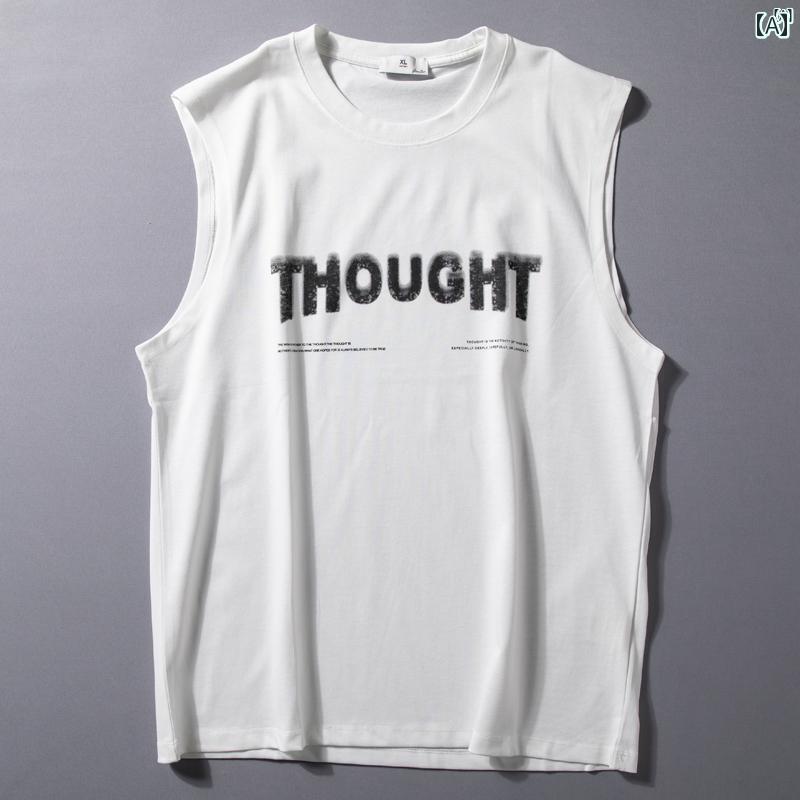 メンズ　ファッション　男性用　カジュアル　オシャレ ノースリーブ メンズ Tシャツ アメリカン アミ ..