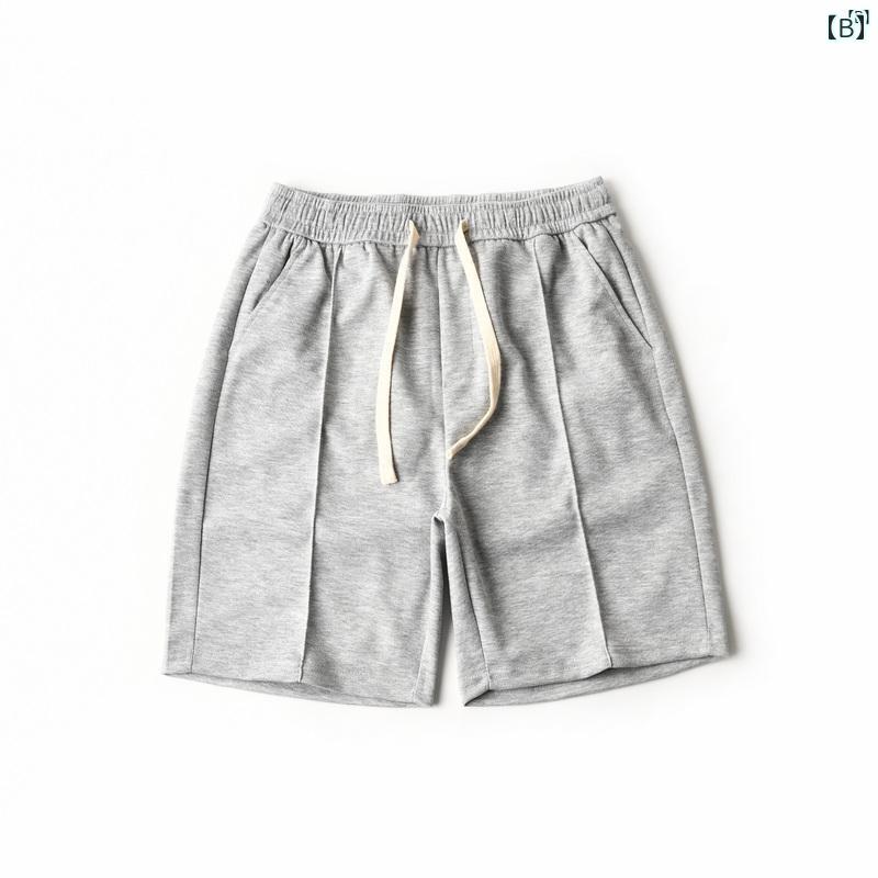 メンズ　男性　メンズファッション　オシャレ　カジュアル Zjia ビーズ 通気性 パンツ サマー スポーツ ショーツ ミディアム 0735