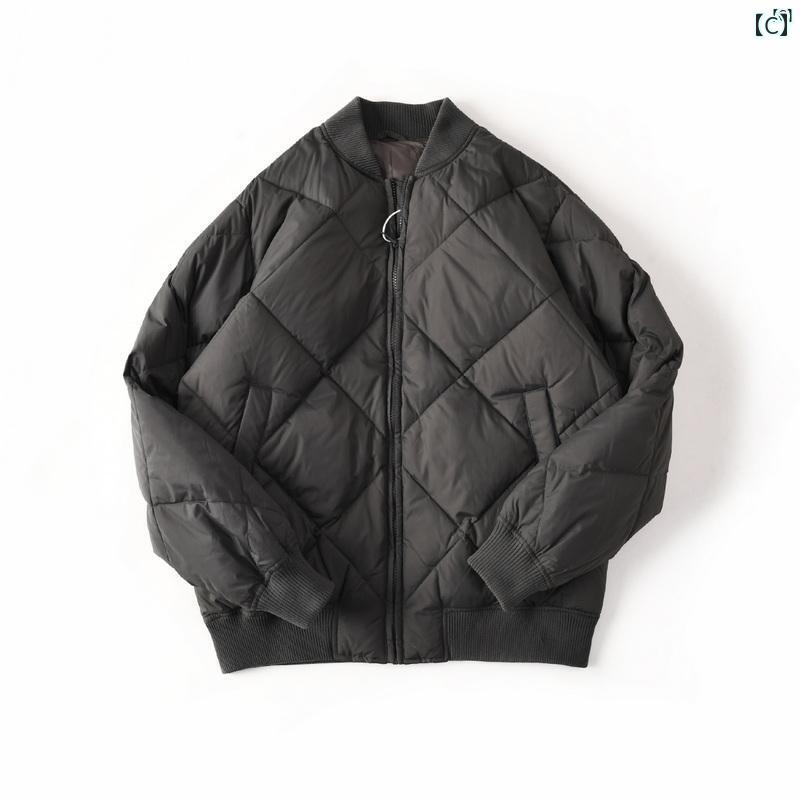 メンズ　男性　メンズファッション　オシャレ　カジュアル 後 シングル 和風 90 ダック ダウン ハイ ロフト 野球 襟 厚手 暖かい ジャケット 男性 0690