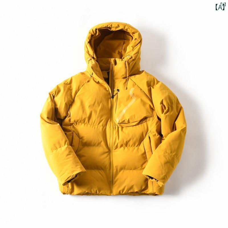 メンズ　男性　メンズファッション　オシャレ　カジュアル 屋外 防風性 防水 厚く 暖かい フード付き ..