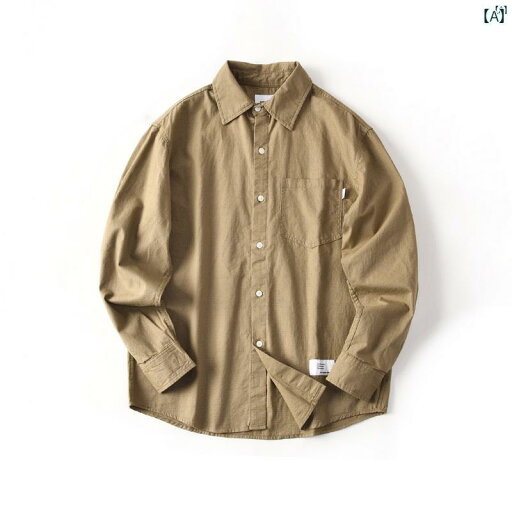 メンズ 男性 メンズファッション オシャレ カジュアル シングル コットン ウォッシュ ダーク チェック柄 ソリッドカラー カジュアル ワークウェア 長袖 シャツ メンズ 秋 0924 メンズ 男性 メンズファッション オシャレ カジュアル シングル コットン ウォッシュ ダーク チェック柄 ソリッドカラー カジュアル ワークウェア 長袖 シャツ メンズ 秋 0924