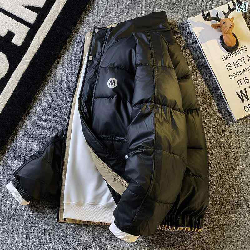 メンズ　男性　メンズファッション　オシャレ　カジュアル ブレッド コート 冬用 厚手 スタンドカラー 作業着 コットンコート ハイエンド 防寒性 暖かい コットン入り ジャケット