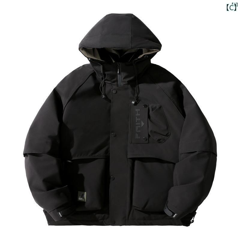 メンズ　男性　メンズファッション　オシャレ　カジュアル ダウン ジャケット メンズ 冬 厚手 暖かい 防風 防水 フード付き 作業着 大きいサイズ