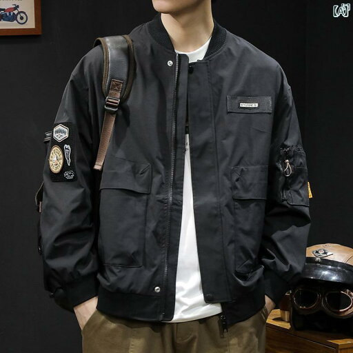 メンズ 男性 メンズファッション オシャレ カジュアル ベースボール カラー ジャケット カジュアル メンズ 秋冬 紳士服 大きいサイズ 作業着 メンズ 男性 メンズファッション オシャレ カジュアル ベースボール カラー ジャケット カジュアル メンズ 秋冬 紳士服 大きいサイズ 作業着