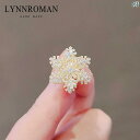 レディース アクセサリー 小物 かわいい 綺麗 ファッション オシャレ LYNNROMAN ハイエンド スノーフレーク ブローチ レディース 回転可能 クリスタ...