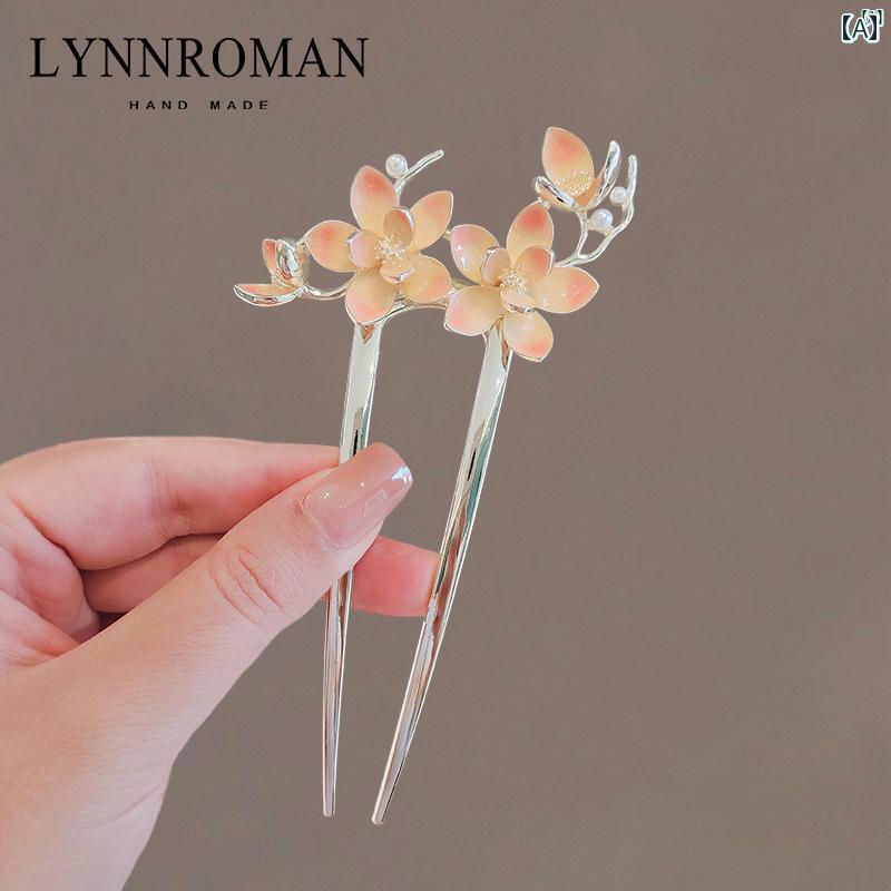 レディース アクセサリー　小物　かわいい　綺麗　ファッション　オシャレ LYNNROMAN アンティーク 桃 ..