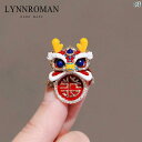 レディース アクセサリー 小物 かわいい 綺麗 ファッション オシャレ LYNNROMAN 中華風 ドラゴン新 レッドお祝い ブローチ 服 コート アクセサリー...