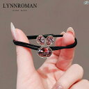 レディース アクセサリー 小物 かわいい 綺麗 ファッション オシャレ LYNNROMAN 新 韓国 クリスタル かわいい ウサギ 髪 ロープ レディース ヘア...