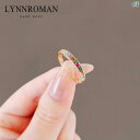 レディース アクセサリー 小物 かわいい 綺麗 ファッション オシャレ LYNNROMAN ハイエンド カラー ジルコン リング レディースファッション歳 差し...
