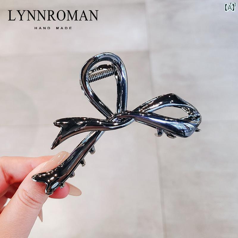 レディース アクセサリー　小物　かわいい　綺麗　ファッション　オシャレ LYNNROMAN 韓国 レディース ハイエンド ヘア クリップ 大型 クリップ後頭部 シャーク(4)
