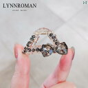 レディース アクセサリー 小物 かわいい 綺麗 ファッション オシャレ LYNNROMAN クリスタル ヘア クリップ レディース ハイエンド 小柄 グラブ サ...