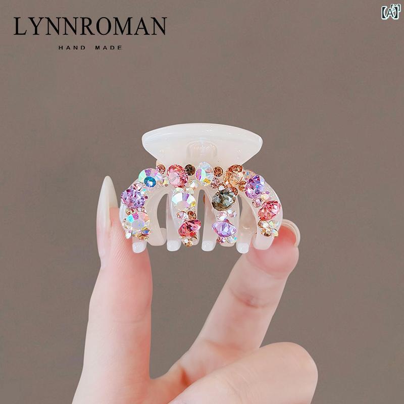 レディース アクセサリー　小物　かわいい　綺麗　ファッション　オシャレ LYNNROMAN ハイエンド カラー高 ポニーテール 固定 アーティファクト 爪 クリップ レディース 小柄 バック ヘッド グリッパー