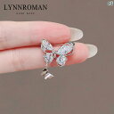レディース アクセサリー 小物 かわいい 綺麗 ファッション オシャレ LYNNROMAN ジルコン 蝶 ブローチ ハイエンド レディース 衣類 アクセサリー ...