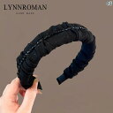 レディース アクセサリー 小物 かわいい 綺麗 ファッション オシャレ LYNNROMAN 高級感 星空 ブラック ヘッド バンド レディース 生地 圧力