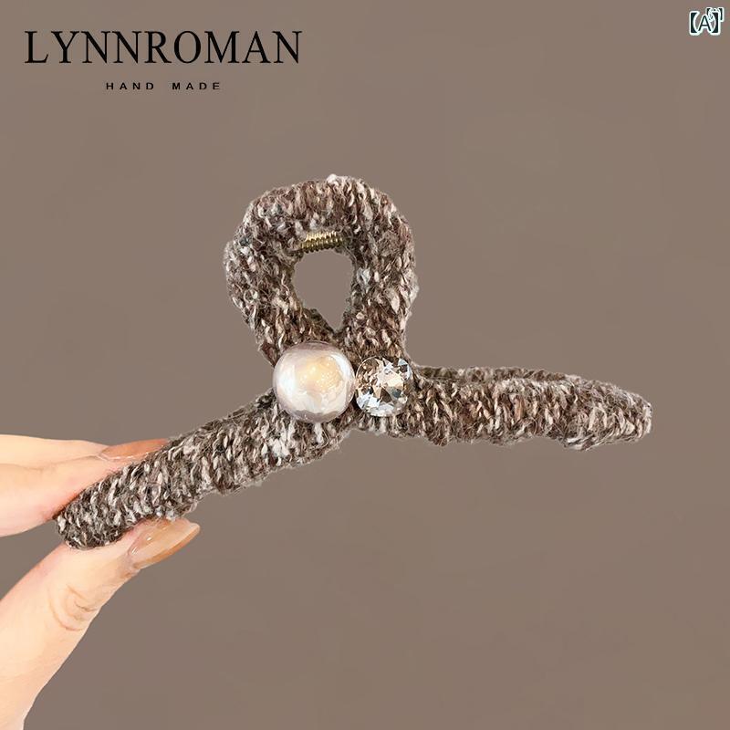 レディース　レディース　アクセサリー　オシャレ　上品 韓国 パール ぬいぐるみ グリップ クリップ 後..