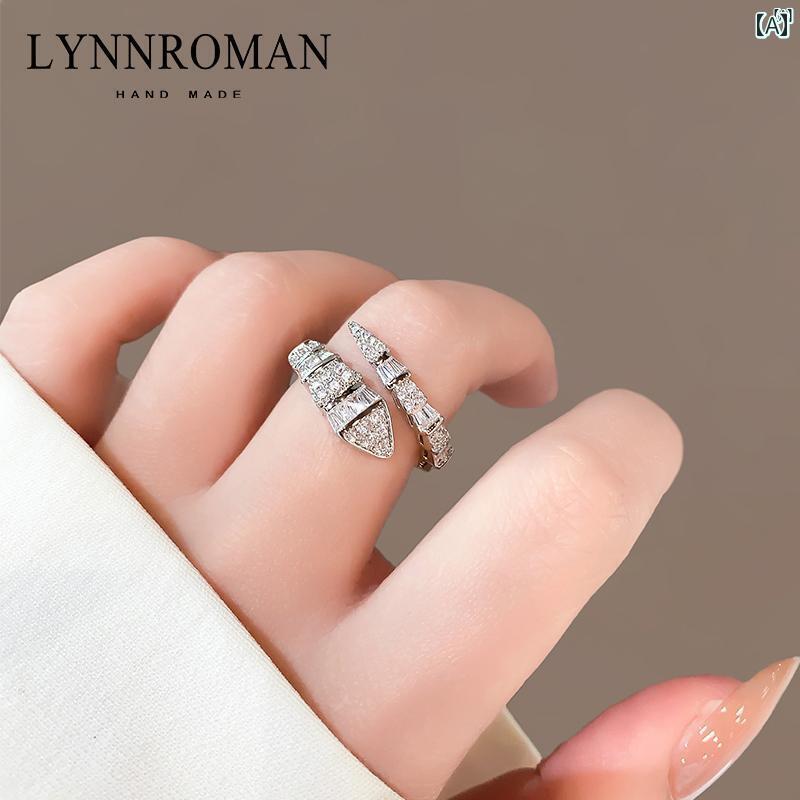 レディース　レディース　アクセサリー　オシャレ　上品 リング ハイエンド ファッション ヘビ型歳 差し 指 オープン